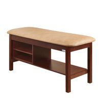 Buy Clinton Flat Top Classic Series Straight Line Treatment Table with Shelving