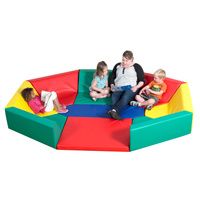 Buy Childrens Factory Soft Octagonal Rainbow Hollow Seating