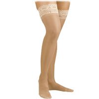 Buy FLA Activa Sheer Therapy Closed Toe Thigh High 15-20mmHg Nude Compression Stockings