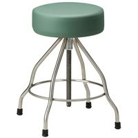 Buy Clinton SS-2179 Stainless Steel Stool with Rubber Feet and Upholstered Top