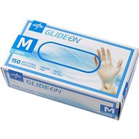 Buy Medline Glide-On Powder Free Vinyl Exam Gloves