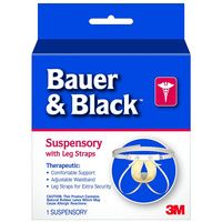 Buy 3M Bauer & Black Scrotal Support Suspensory With Leg Straps