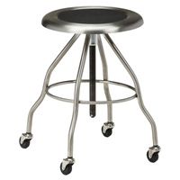 Buy Clinton Stainless Steel Stool with Casters