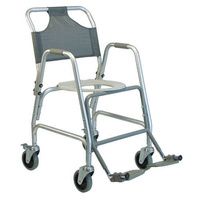 GrahamField Deluxe Shower Transport Chair with Footrests