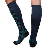 Buy Xpandasox Plus Size/Wide Calf Cotton Blend Stripe Knee High Compression Socks