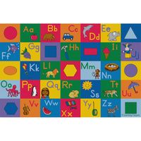 Buy Childrens Factory Learning Carpets Colorful Alphabet & Geometric Shapes Educational Rug