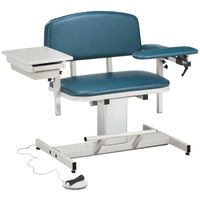 Buy Clinton Power Series Extra Wide Blood Drawing Chair with Padded Flip Arm and Drawer