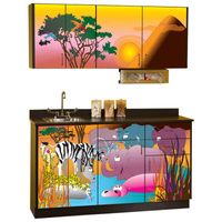 Buy Clinton Pediatric Imagination Series Serengeti Sunrise Base and Wall Cabinets
