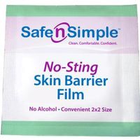 Safe N Simple Alcohol Free No Sting Skin Barrier Wipes