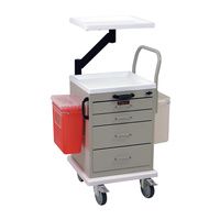 Buy Harloff Four Drawers Start Cart for IV and Epidural Procedures With Articulating Arm