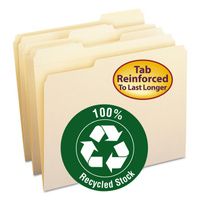 Buy Smead 100% Recycled Reinforced Top Tab File Folders