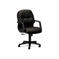 Buy HON Pillow-Soft 2090 Series Leather Managerial Mid-Back Swivel/Tilt Chair