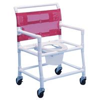 Buy Healthline Shower Commode Chair with Deluxe Elongated Seat