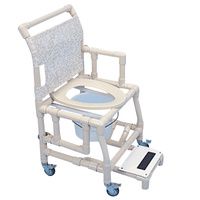 Buy Healthline Shower Chair With Deluxe Elongated Seat And Sliding Footrest