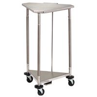 Buy Clinton 18 Inch Stainless Steel Triangular Hamper with Lid