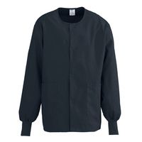 Buy Medline ComfortEase Unisex Crew Neck Warm-Up Jacket - Black