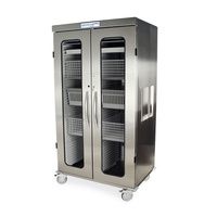 Harloff Stainless Steel Double Column Medical Storage Cabinet