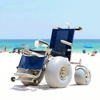 DeBug Stainless Steel All Terrain Beach Wheelchair
