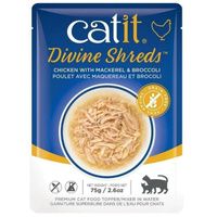 Buy Catit Divine Shreds Chicken with Mackerel and Broccoli
