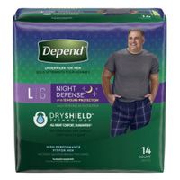 Buy Depend Night Defense Underwear For Men - Overnight Absorbency