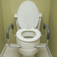 Essential Medical Toilet Seat Riser With Removable Arms