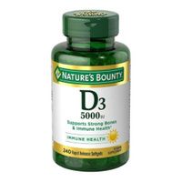 Buy Nature's Bounty D3 Cholecalciferol Vitamin Supplement