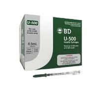 Buy Becton Dickinson U-500 Insulin Syringe with Ultra-Fine Needle