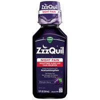 Buy Vicks Night Time ZzzQuil Pain Relief Sleep Aid Liquid
