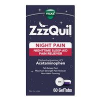 Buy Vicks Night ZzzQuil Nighttime Pain Relief Sleep Aid GelTabs