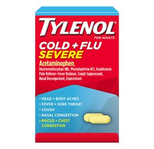 Tylenol Cold Plus Flu Severe Acetaminophen Capsules