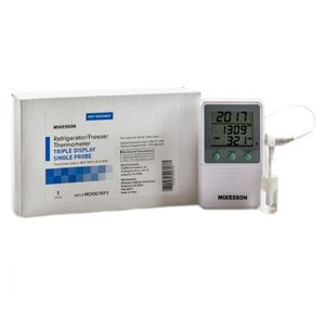 McKesson Refrigerator Single-Probe Thermometer With Triple Display