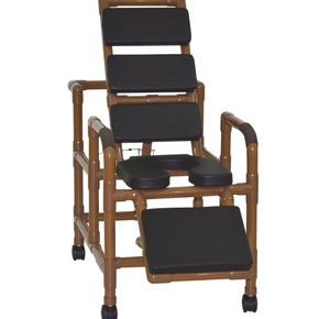 MJM International WoodTone Reclining Shower Chair