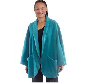 Silverts Cozy Fleece Pocket Capes For Women