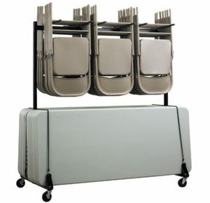 AdirOffice Chair & Table Combo Cart