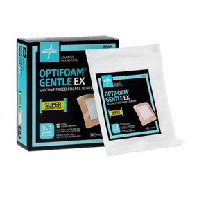 Medline Optifoam Gentle EX Silicone-Faced Foam Dressing