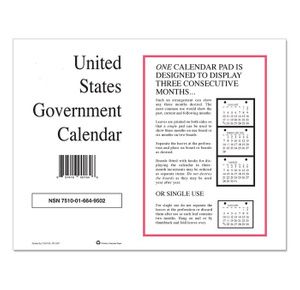 Unicor Perforated Monthly Wall Calendar