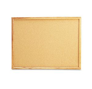 Universal Cork Board with Oak Style Frame