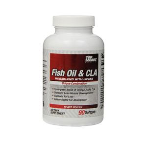 Top Secret Nutrition Fish Oil & Cla W/Lipase Weight Loss Dietary Supplement