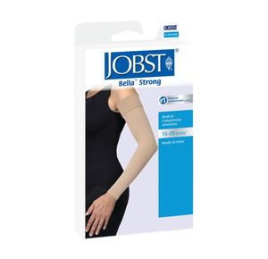 BSN Jobst Bella Strong Natural 20-30 mmHg Compression Arm Sleeve With Silicone Band - Long