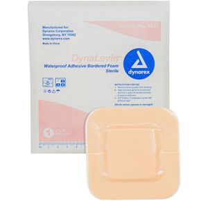 Dynarex DynaLevin Waterproof Adhesive Bordered Foam Dressing