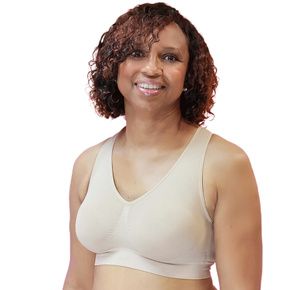 Mastectomy Bra '131 Comfy Convertible Straps' Black or Natural
