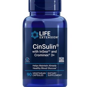 Life Extension CinSulin with InSea2 and Crominex 3+ Capsules