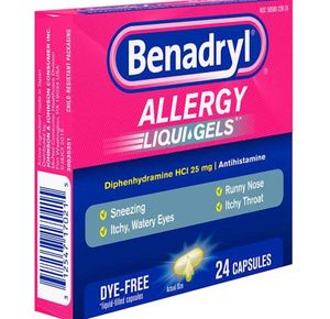 Johnson & Johnson Benadryl Diphenhydramine HCl Allergy Relief