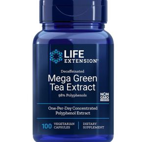 Life Extension Decaffeinated Mega Green Tea Extract Capsules