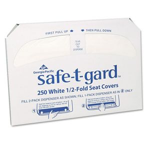 Georgia Pacific Professional Safe-T-Gard Half-Fold Toilet Seat Covers