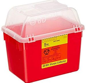 Becton Dickinson Sharps Container with Lid