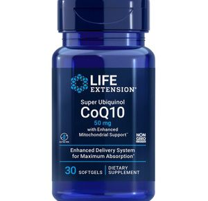 Life Extension Super Ubiquinol CoQ10 with Enhanced Mitochondrial Support Softgels