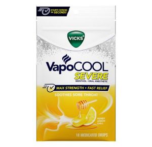 Vicks VapoCOOL Sore Throat Relief Drops