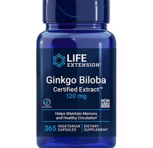 Life Extension Ginkgo Biloba Certified Extract Capsules