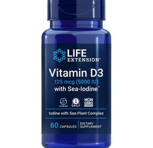 Life Extension Vitamin D3 with Sea-Iodine Capsules